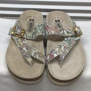 Mephisto 'Helen' print sandals size EU 37 US 7